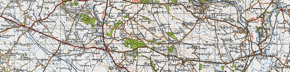 Old map of Winnothdale in 1946
