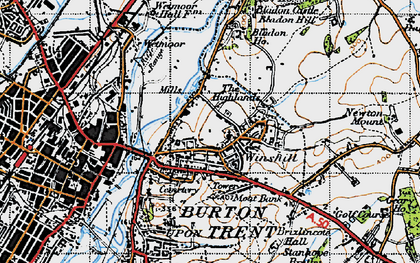 Old map of Bladon House School in 1946