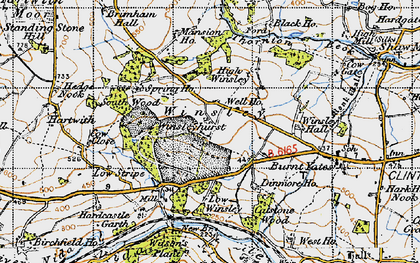 Old map of Woodfield Ho in 1947