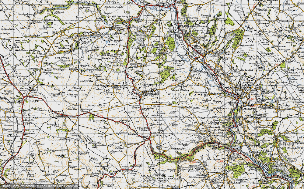 Old Map of Winster, 1947 in 1947