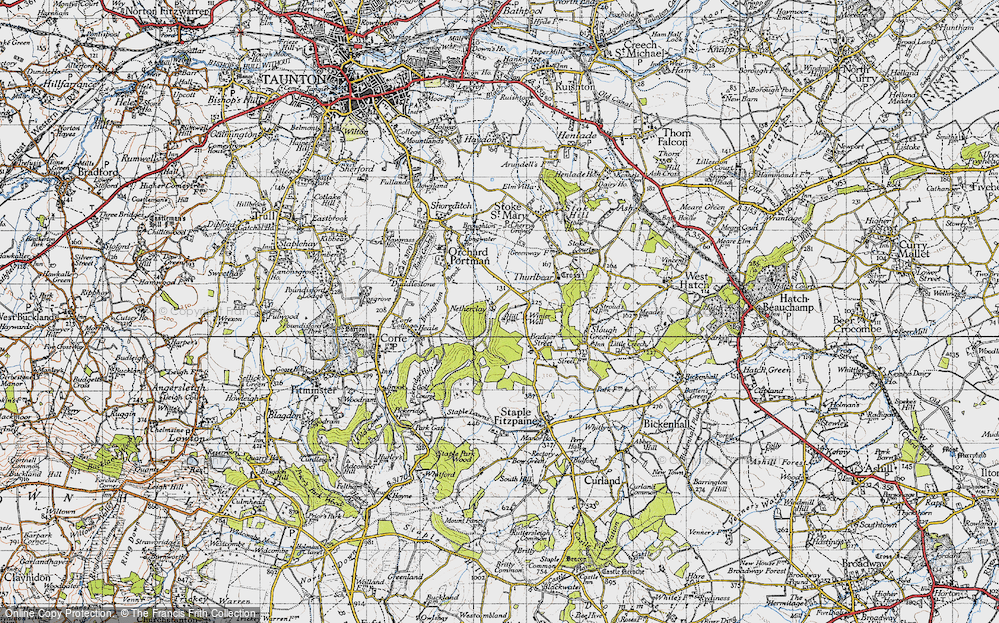 Old Map of Winter Well, 1946 in 1946