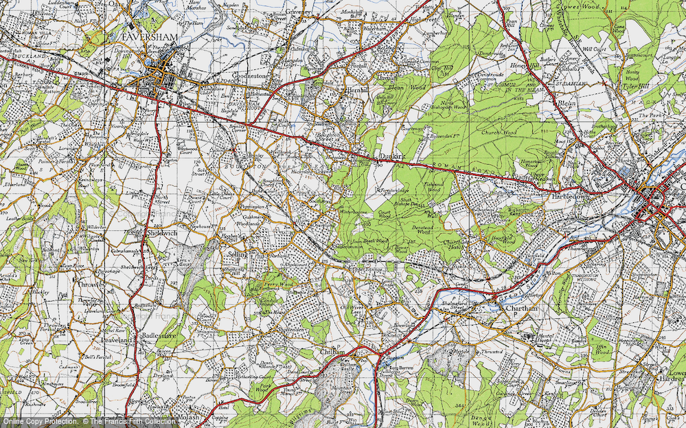 Old Map of Winterbourne, 1946 in 1946