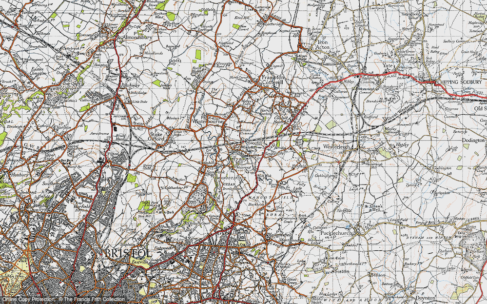 Old Map of Winterbourne Down, 1946 in 1946