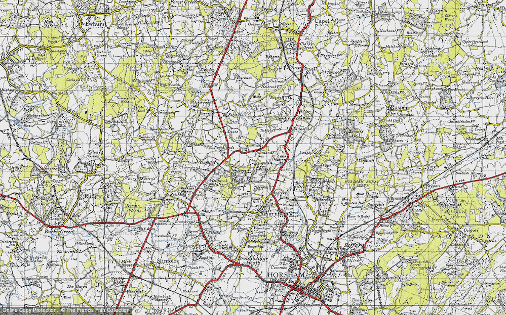 Old Map of Winterfold, 1940 in 1940