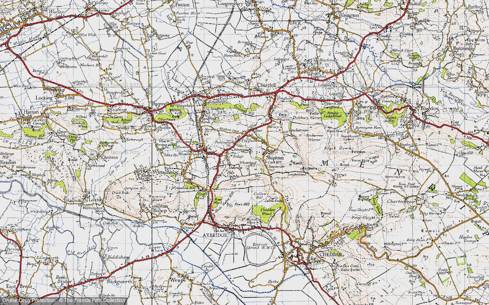 Old Map of Winterhead, 1946 in 1946