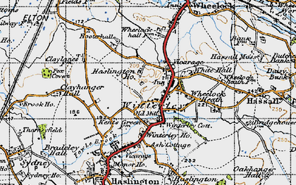 Old map of Winterley in 1947