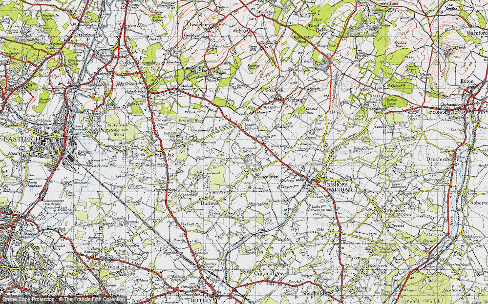 Old Map of Wintershill, 1945 in 1945
