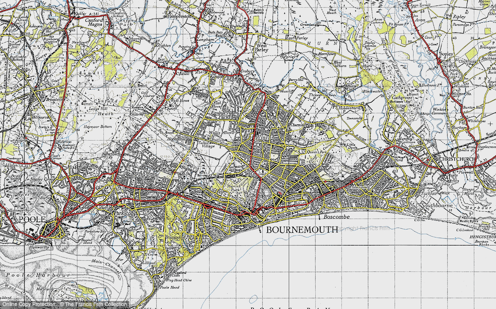 Old Map of Winton, 1940 in 1940