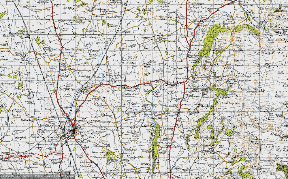 Old Map of Winton, 1947 in 1947