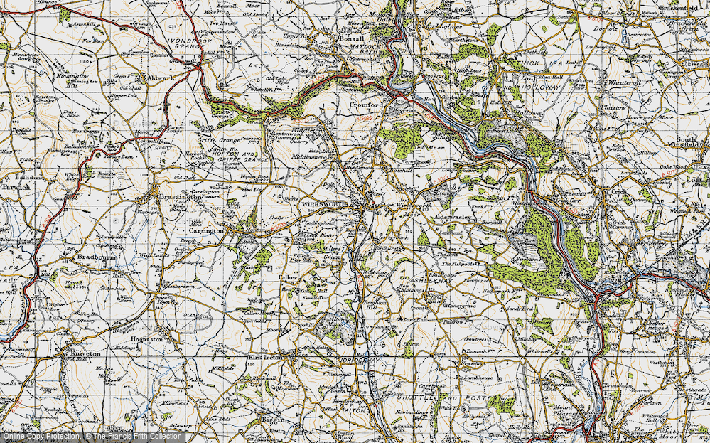 Old Map of Wirksworth, 1946 in 1946