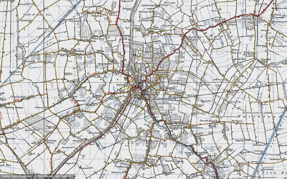 Old Map of Wisbech, 1946 in 1946