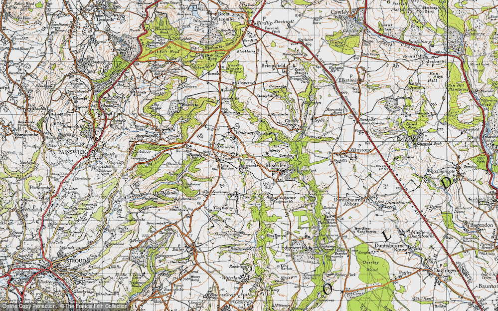 Old Map of Wishanger, 1946 in 1946
