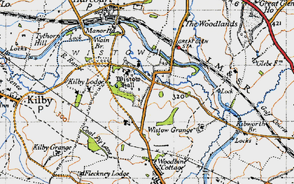 Old map of Wistow in 1946