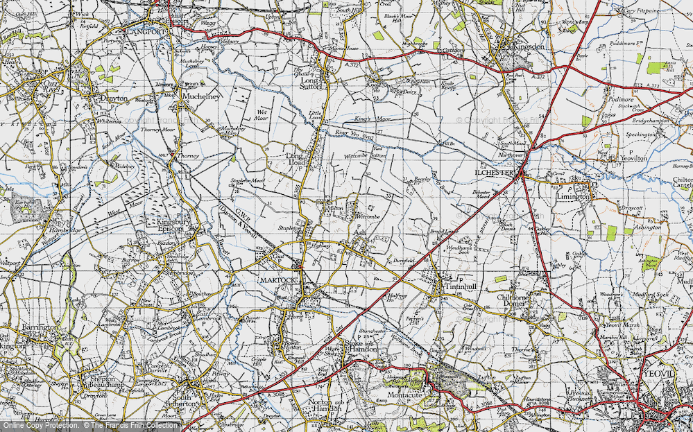 Old Map of Witcombe, 1945 in 1945