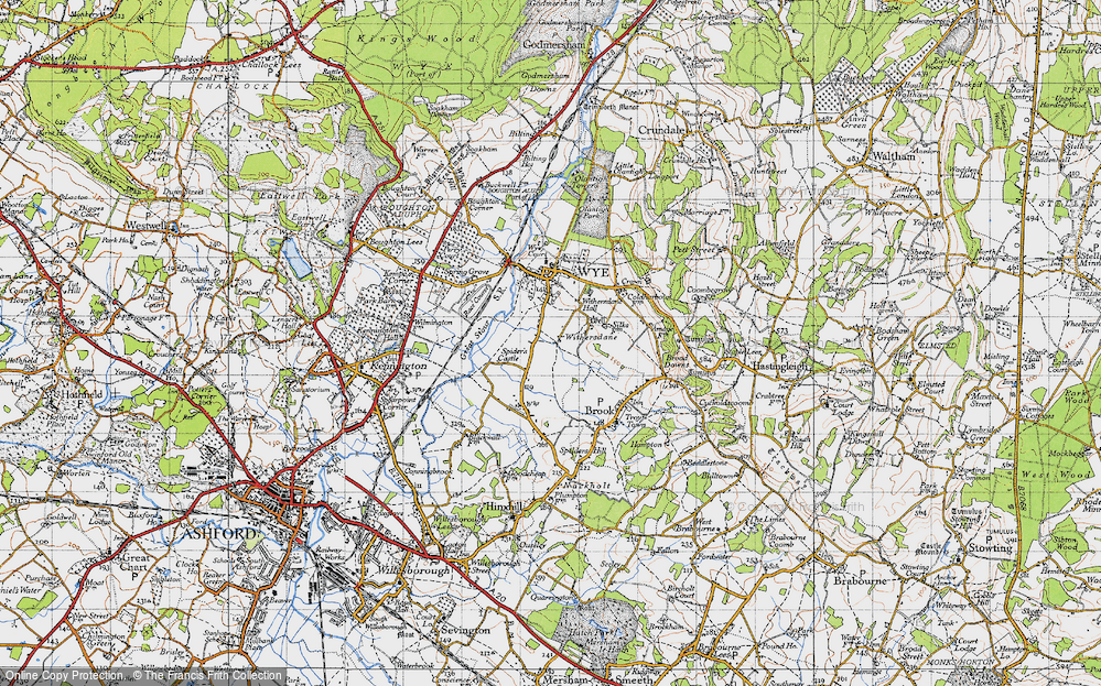 Old Map of Withersdane, 1940 in 1940