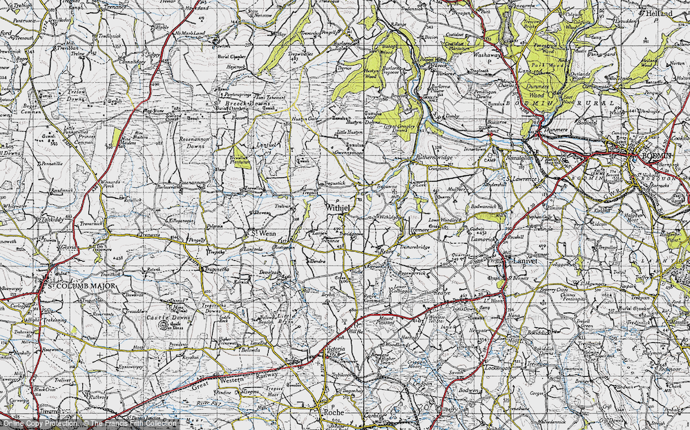 Old Map of Withiel, 1946 in 1946