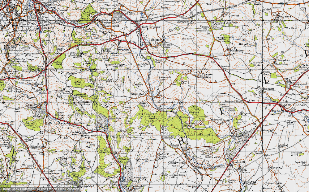 Old Map of Withington, 1946 in 1946