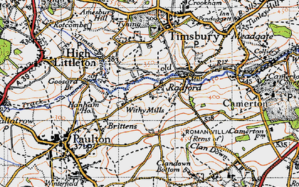 Old map of Withy Mills in 1946
