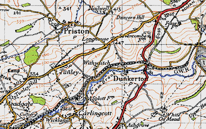 Old map of Withyditch in 1946