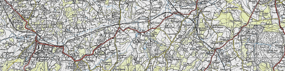 Old map of Withyham in 1946