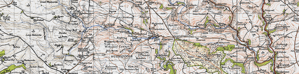 Old map of Brightworthy in 1946