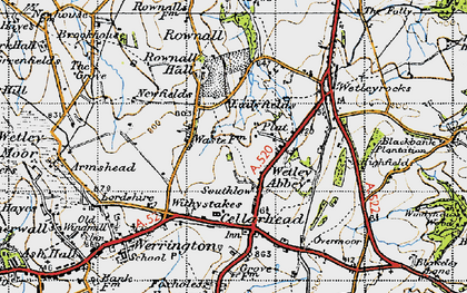Old map of Withystakes in 1946