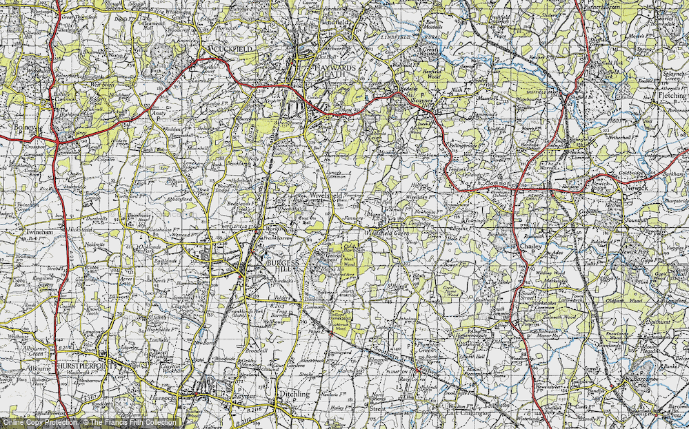 Old Map of Wivelsfield, 1940 in 1940