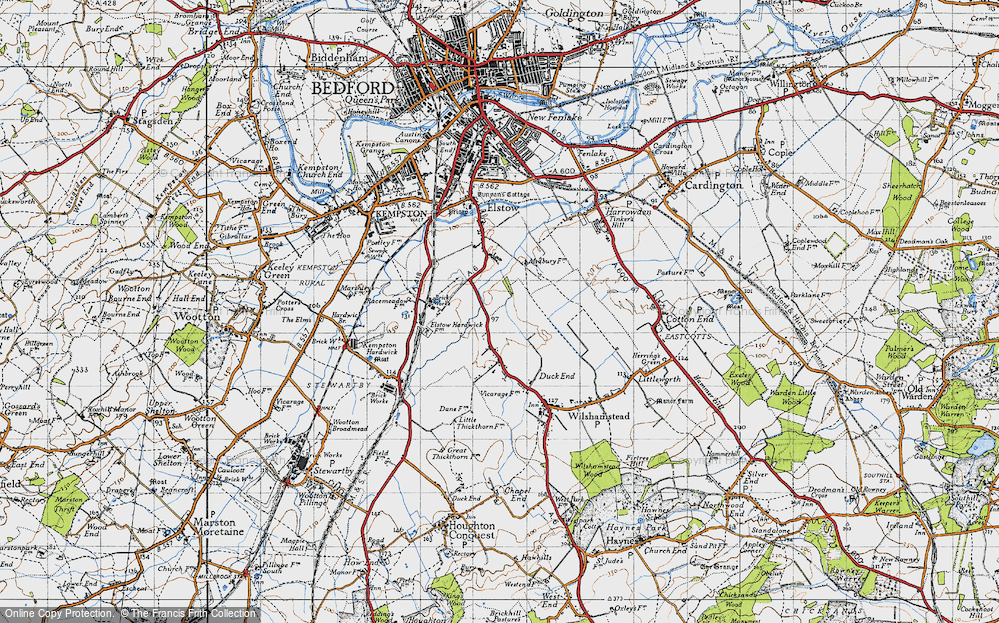 Old Map of Wixams, 1946 in 1946