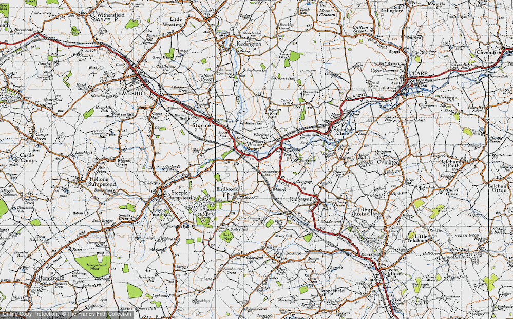 Old Map of Wixoe, 1946 in 1946