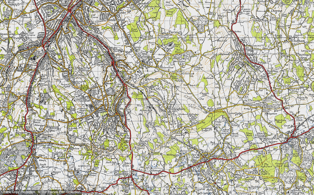 Old Map of Woldingham Garden Village, 1946 in 1946