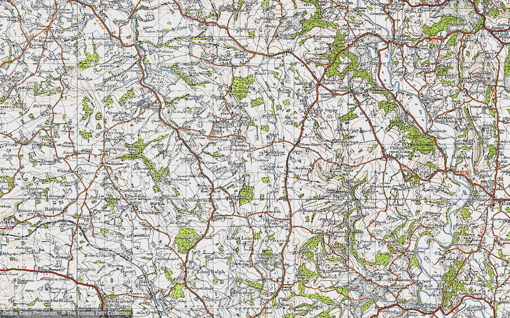 Old Map of Wolferlow, 1947 in 1947