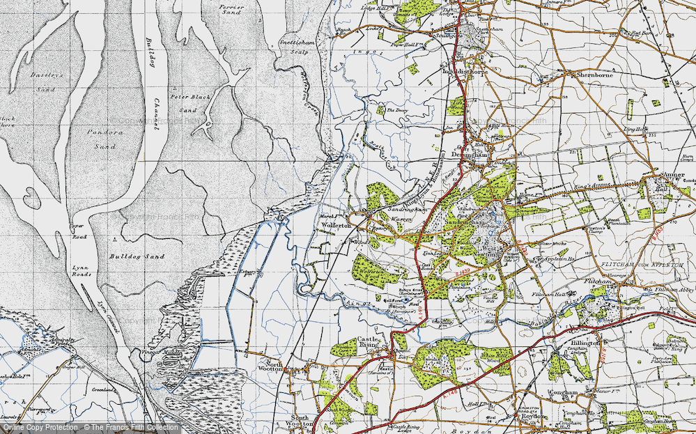 Old Map of Wolferton, 1946 in 1946