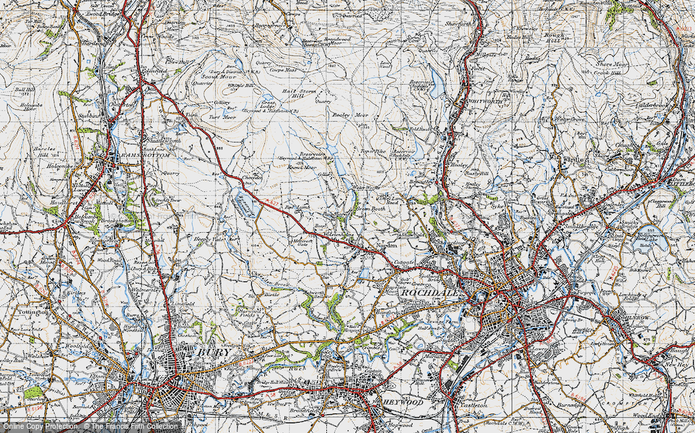 Old Map of Wolstenholme, 1947 in 1947