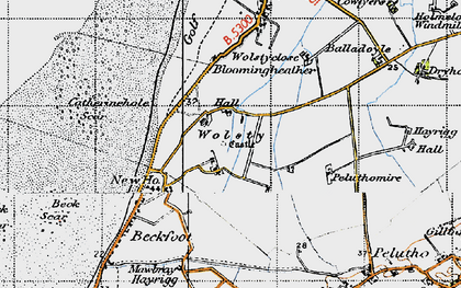 Old map of Wolsty in 1947
