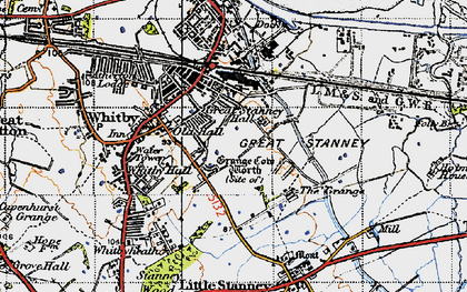 Old map of Wolverham in 1947