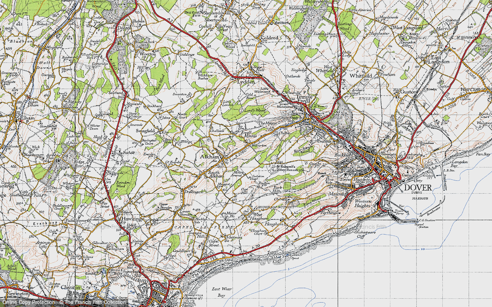 Old Map of Wolverton, 1947 in 1947