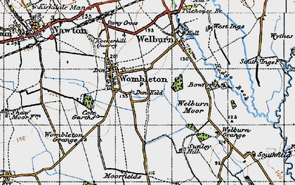Old map of Bowforth in 1947