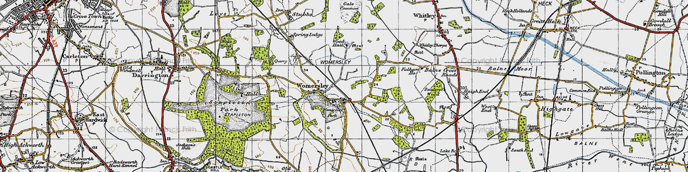 Old map of Wormesley Park in 1947