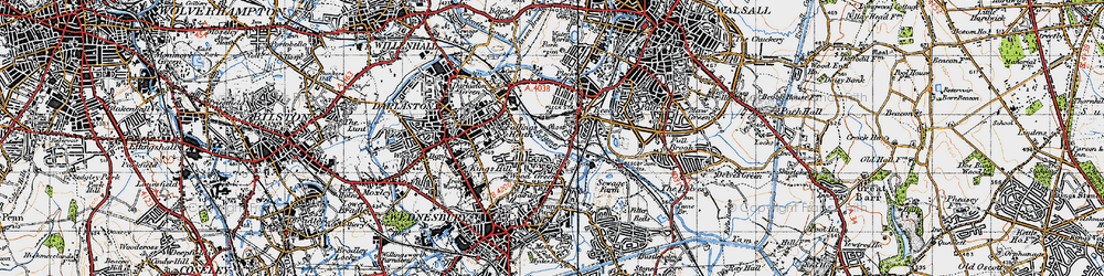 Old map of Wood Green in 1946