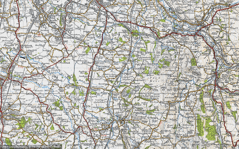 Old Map of Historic Map covering West Parkgate in 1947