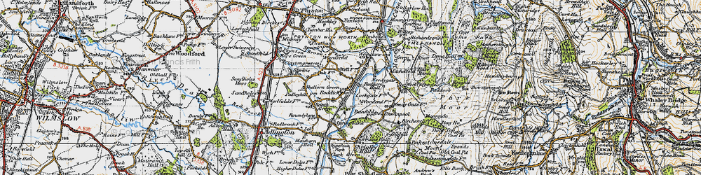 Old map of West Parkgate in 1947