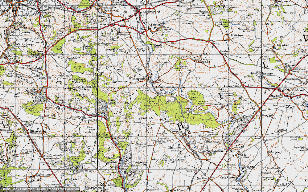 Old Map of Woodbridge, 1946 in 1946