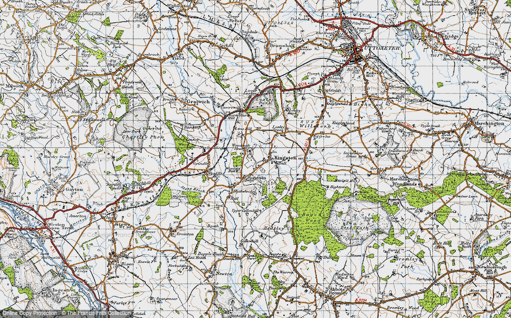 Old Map of Woodcock Heath, 1946 in 1946
