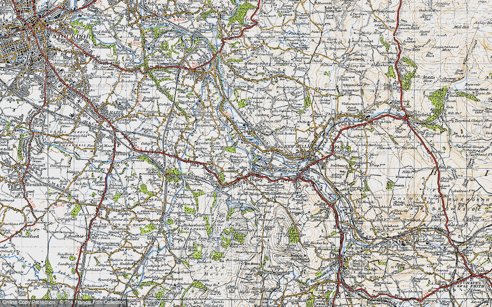 Old Map of Woodend, 1947 in 1947