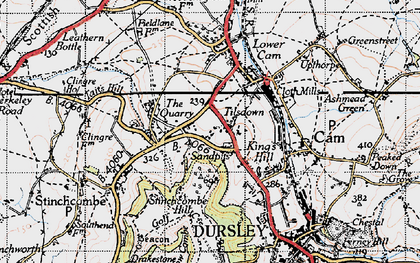 Old map of Woodfield in 1946