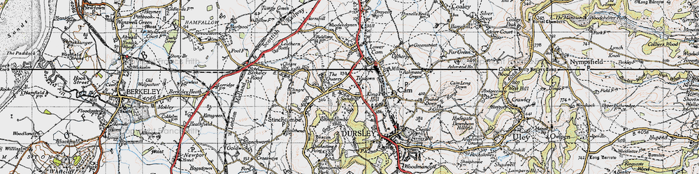 Old map of Woodfield in 1946
