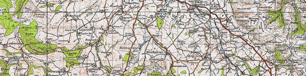 Old map of Woodford in 1946