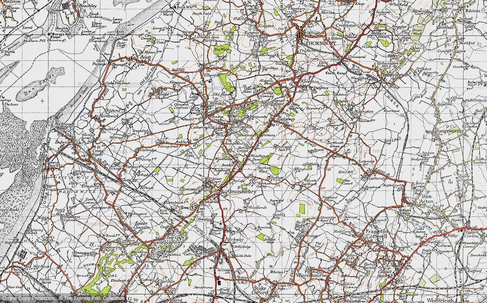 Old Map of Woodhouse Down, 1946 in 1946