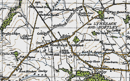Old map of Linburn Head in 1947