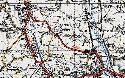Old map of Woodlinkin in 1946